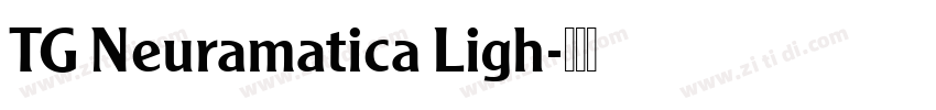 TG Neuramatica Ligh字体转换